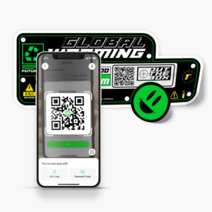 QR Code Sticker Design